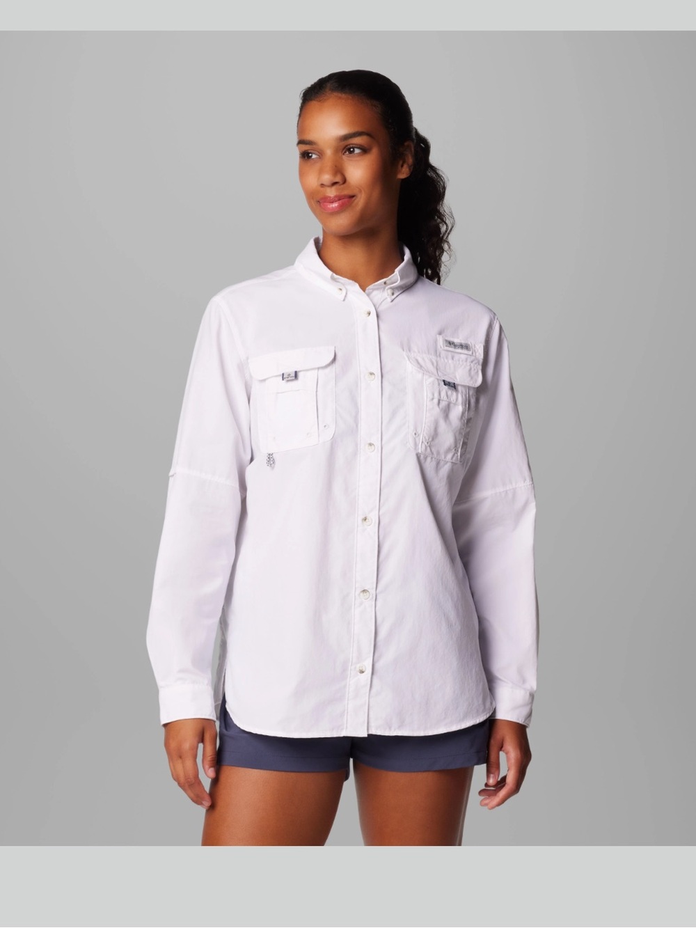 Columbia Women's PFG Bahama Long Sleeve Shirt PFG Bahama Long Sleeve Shirt White